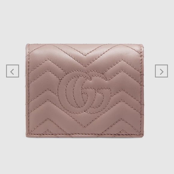 Gucci GG Marmont card case wallet - Dusty Rose - Picture 3 of 7